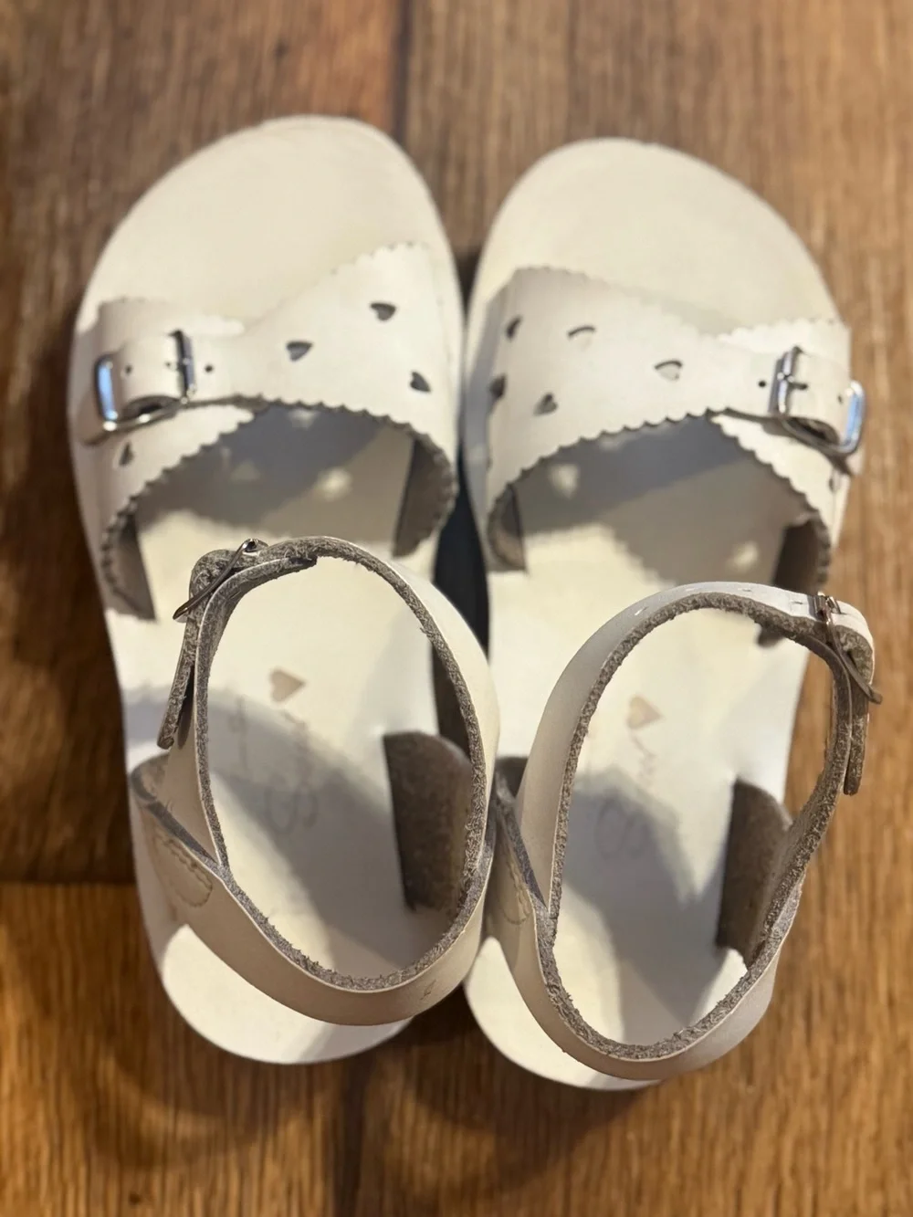 Sun San Salt Water Sandals White Toddler | Size 11 | Classic Mary Jane